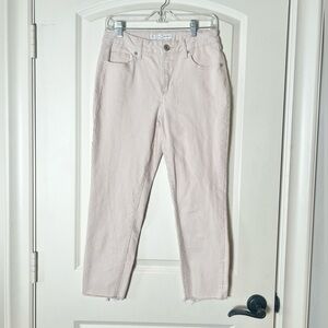 Tan and white pin stripe jeans by est 1946 Denim Size 6